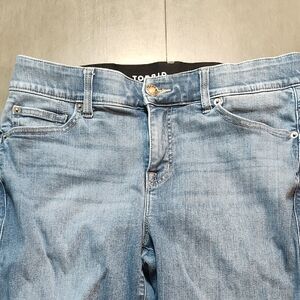 Torrid Bombshell Flare Premium Stretch Boot Cut Light Blue Jeans 12T